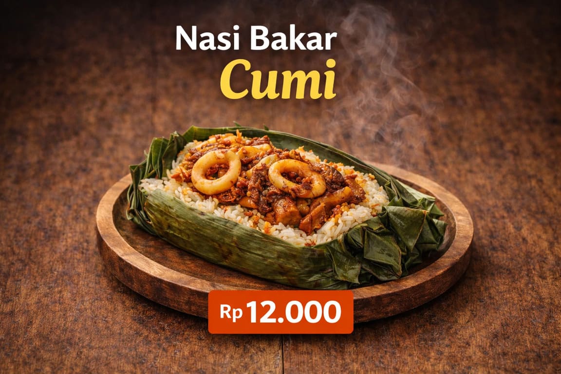 Nasi Bakar Cumi